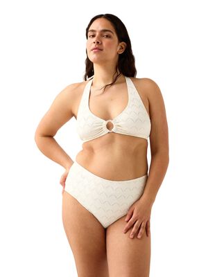 Bikinioverdel med halterneck og str