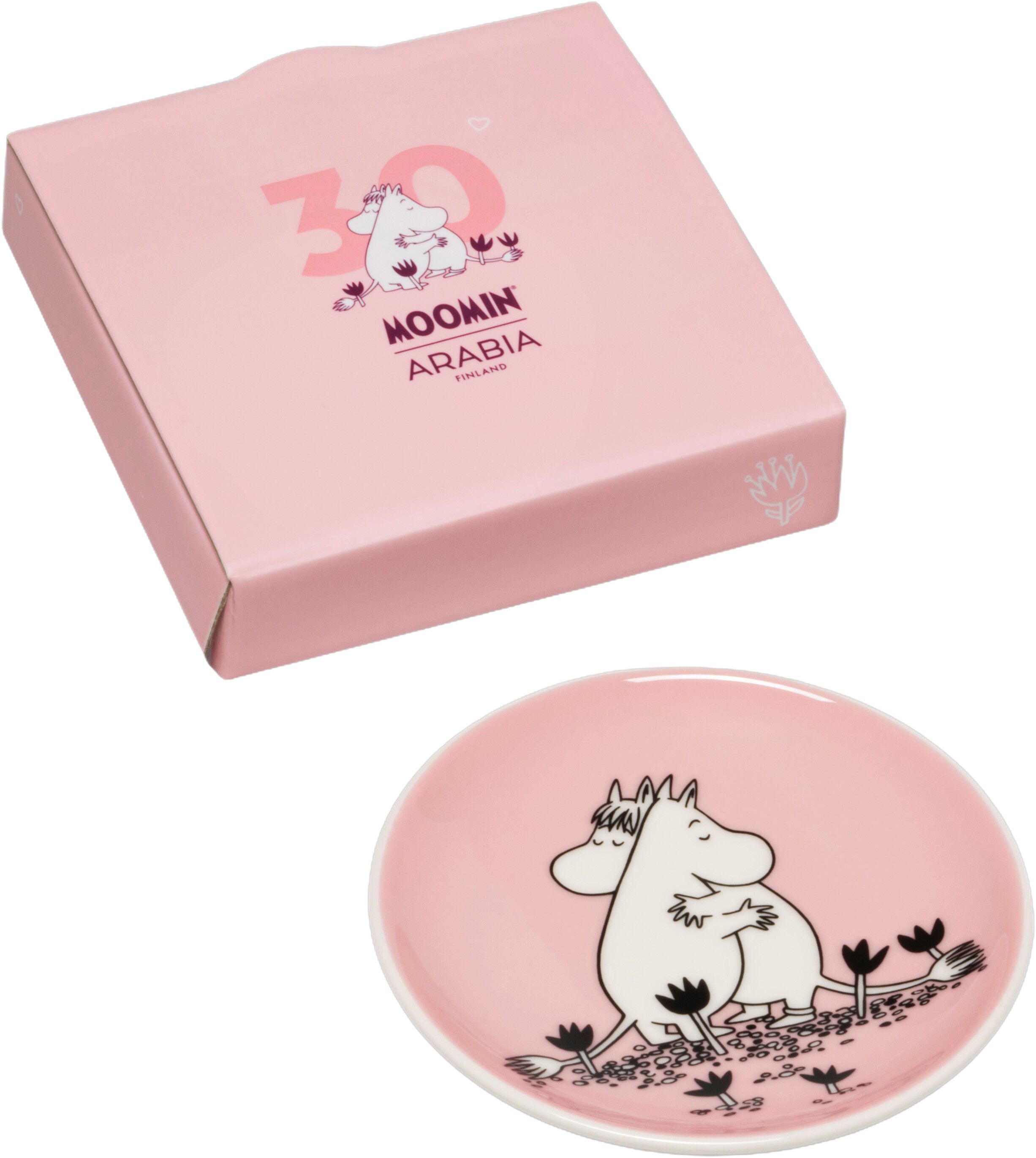 Moomin mini plate 10,5cm Love 30 Box