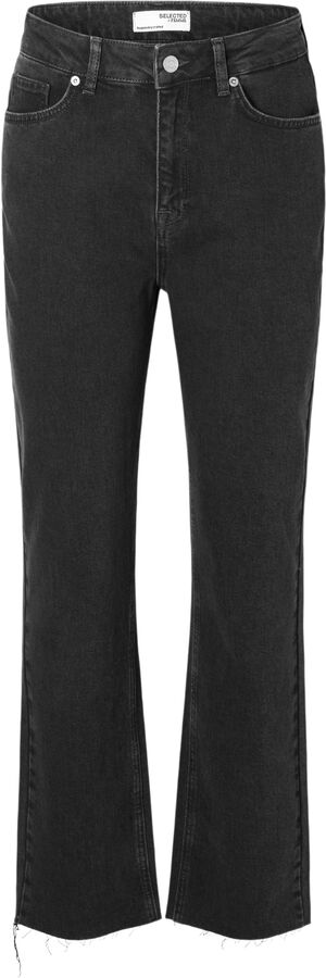 SLFROBY HW STRAIGHT JEANS