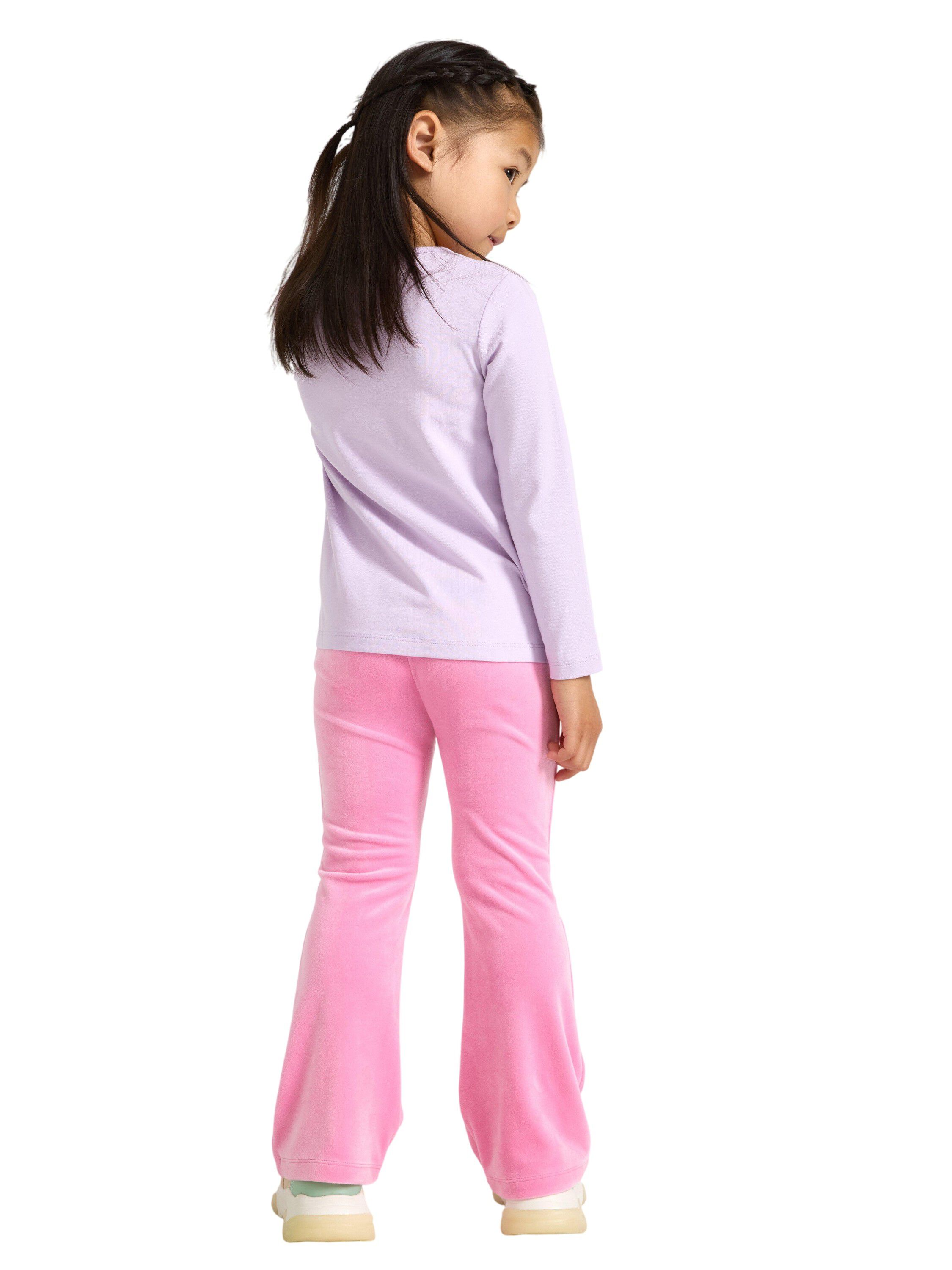 Soft velour leggings with an adjust