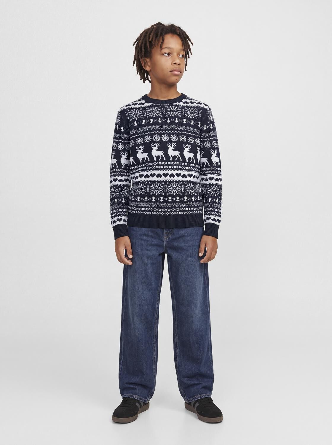 Jjxmas Santa Knit Crew Neck Jnr