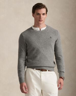 Wool-Cashmere Crewneck Sweater