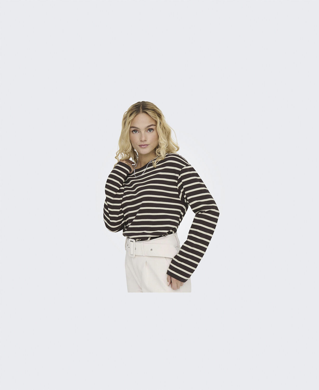 ONLNEW SOPH LIFE L/S O-NECK TOP BOX