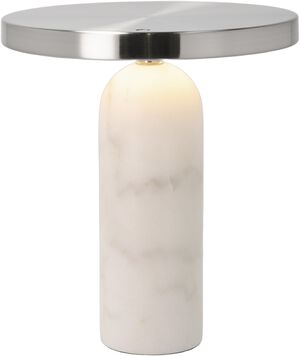 Bordlampe Vilja 22,5 x 25 cm Hvid Marmor