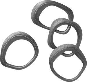 Flow Napkin Rings-Set of 4 - Black