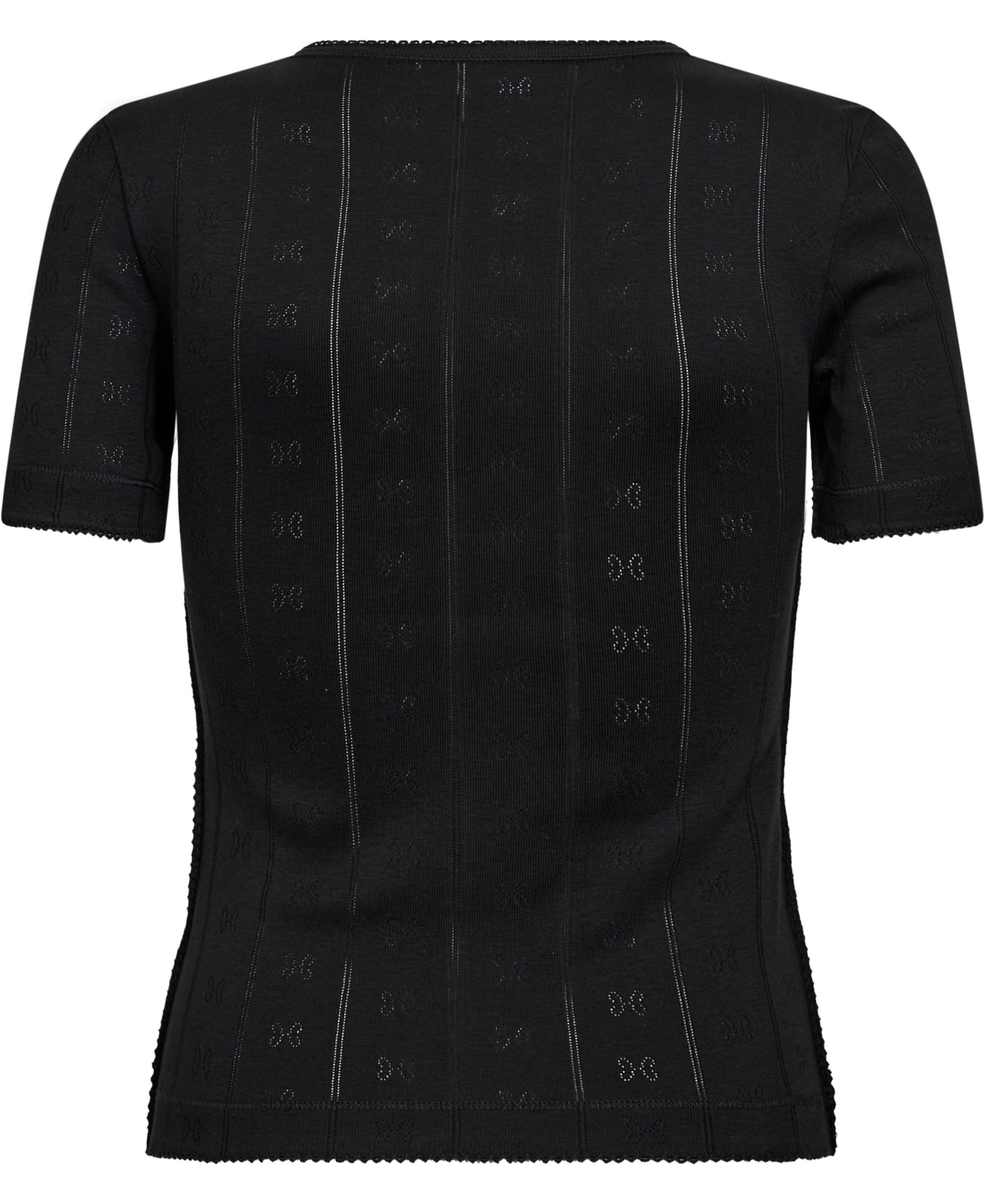 Compact pointelle rib Tee B