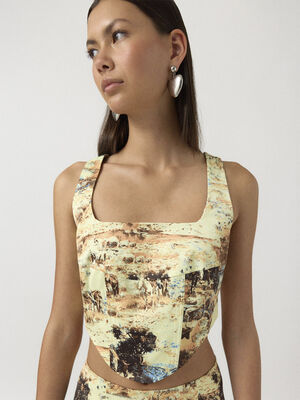 SNHEATHER SL CORSET TOP - WST