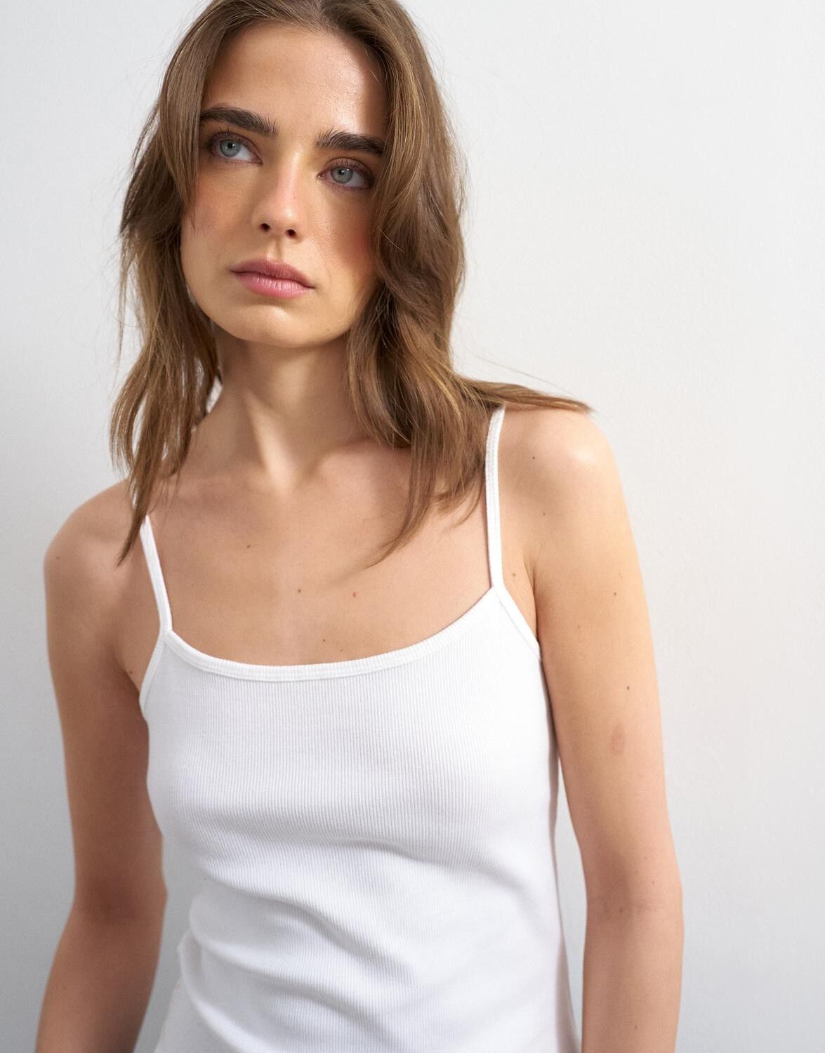 TSREBECCA RIB STRAP VEST JRS