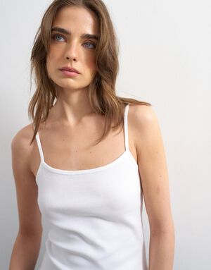 TSREBECCA RIB STRAP VEST JRS