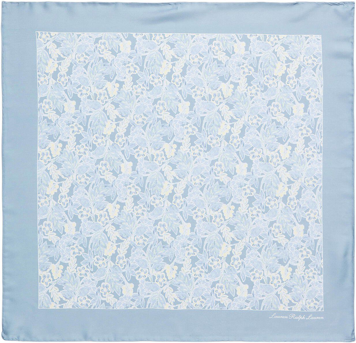 Floral Cotton-Silk Square Scarf