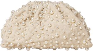 Day Pearl Linen Clutch