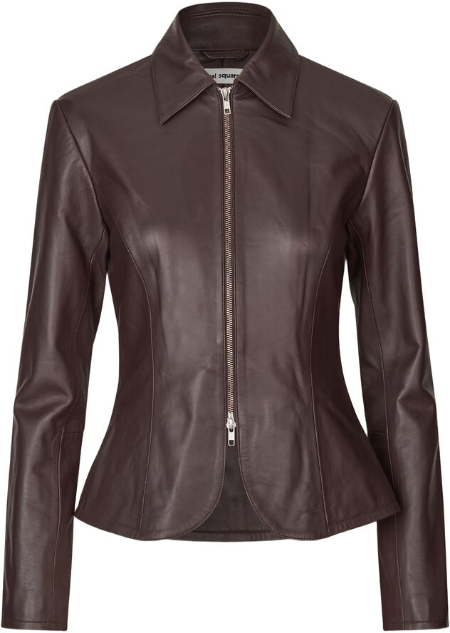 Deep Leather Blazer
