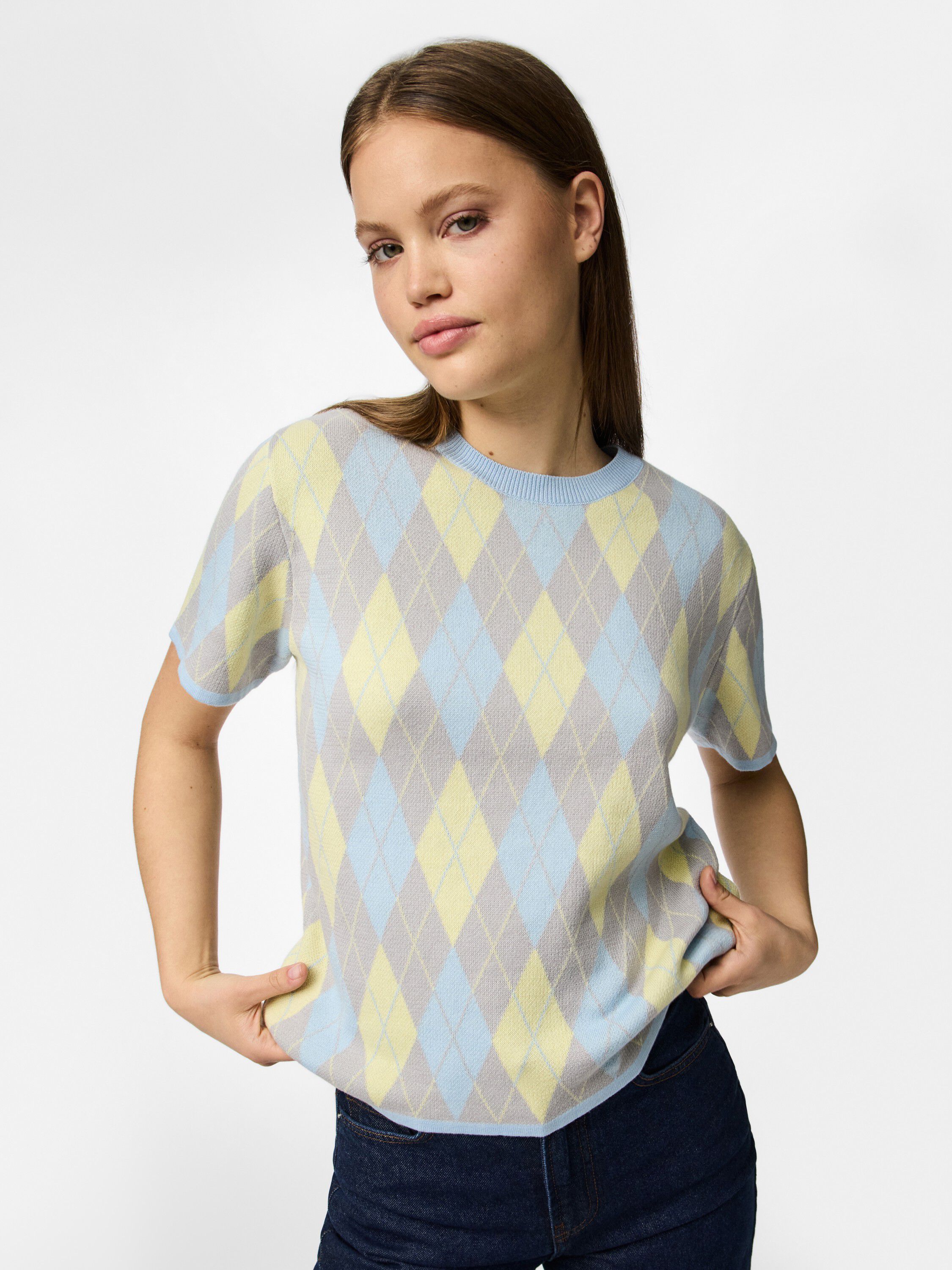 PCFARLEY SS O-NECK KNIT D2D FSY