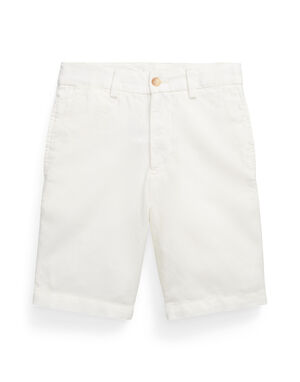 Straight Fit Linen-Cotton Short