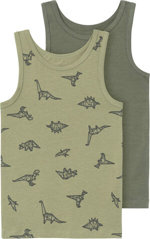 NMMTANK TOP 2P SAGE DINO NOOS
