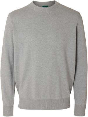 ANRRAGI LS KNIT TWIST CREW NECK