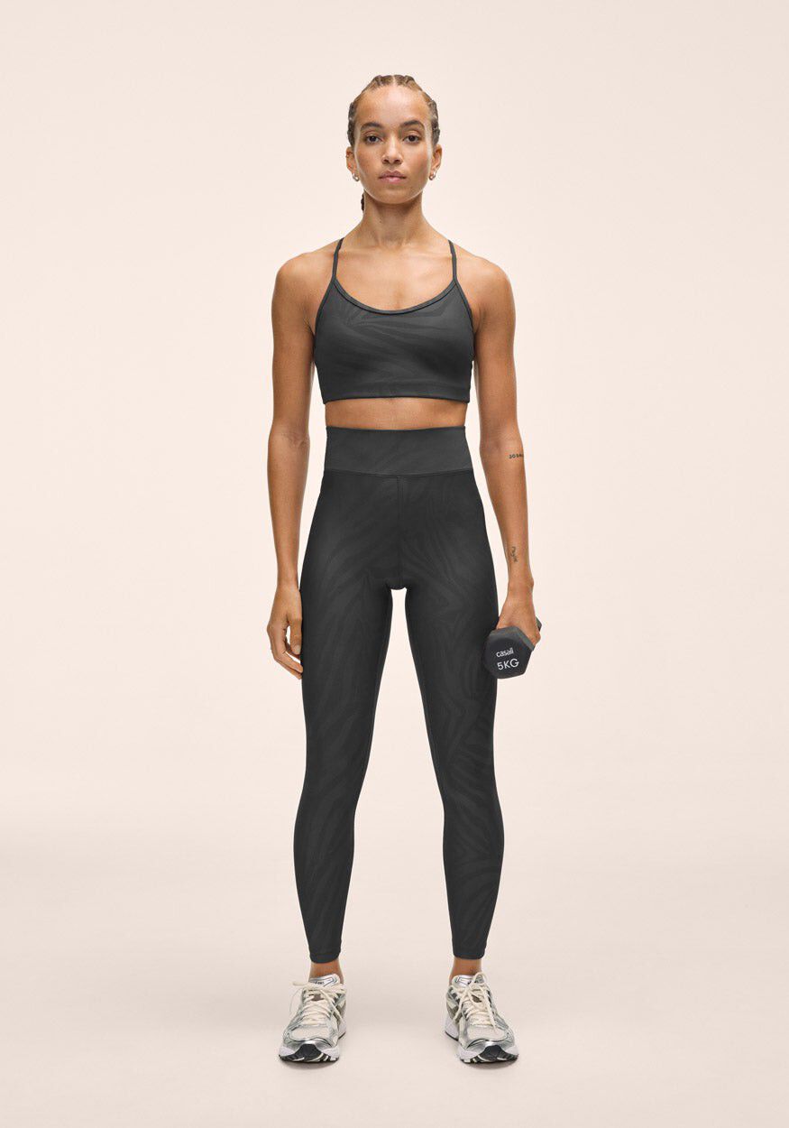 Heat Printed High Waist Tights