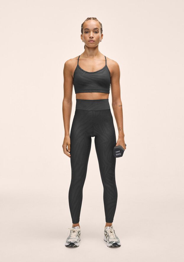 Heat Printed High Waist Tights