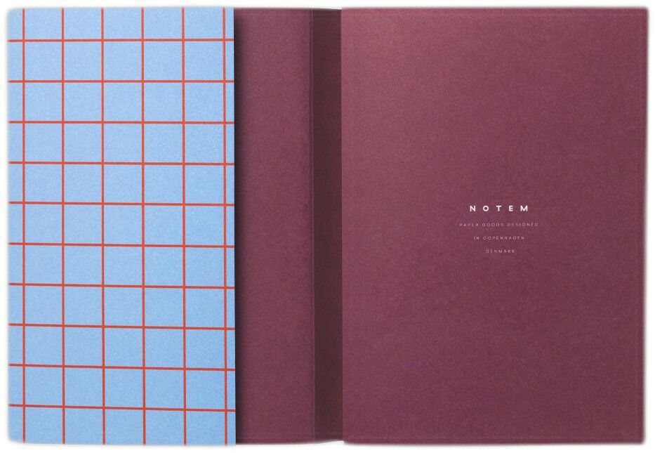 UMA notebook, flat lay binding