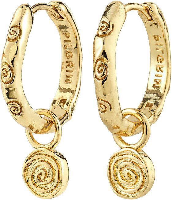 FIRE hoop &oslash;reringe guldbelagt