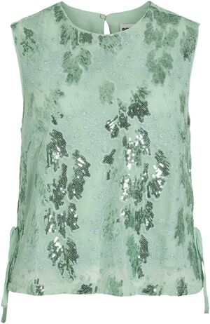 ROUSKYLAR S/L SHORT SEQUIN TOP