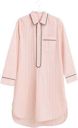 Fineline Long Nightshirt-M/L-Soft pink