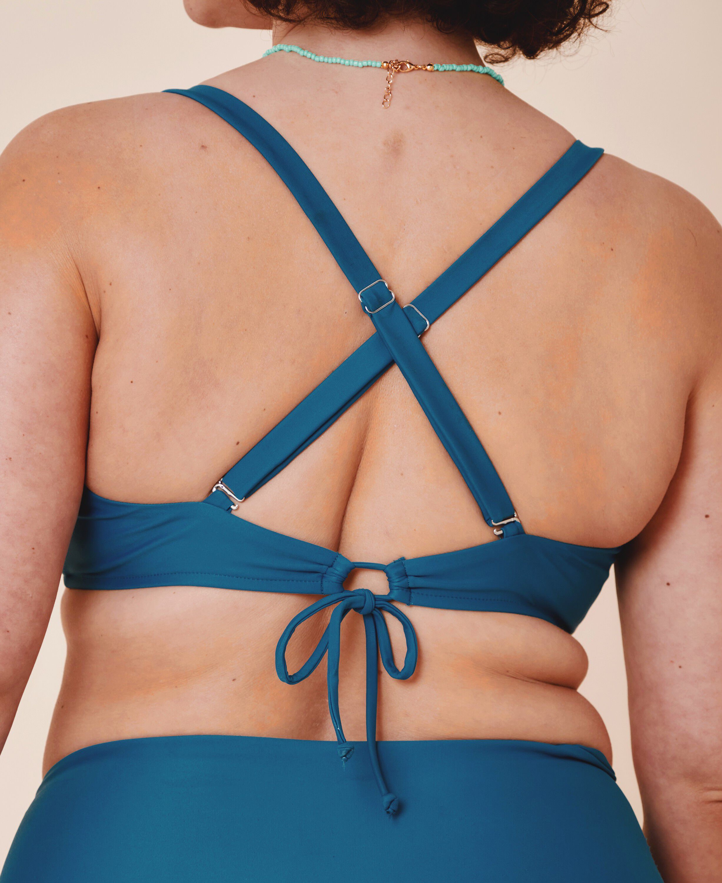 Istana draperet bikini top - Teal