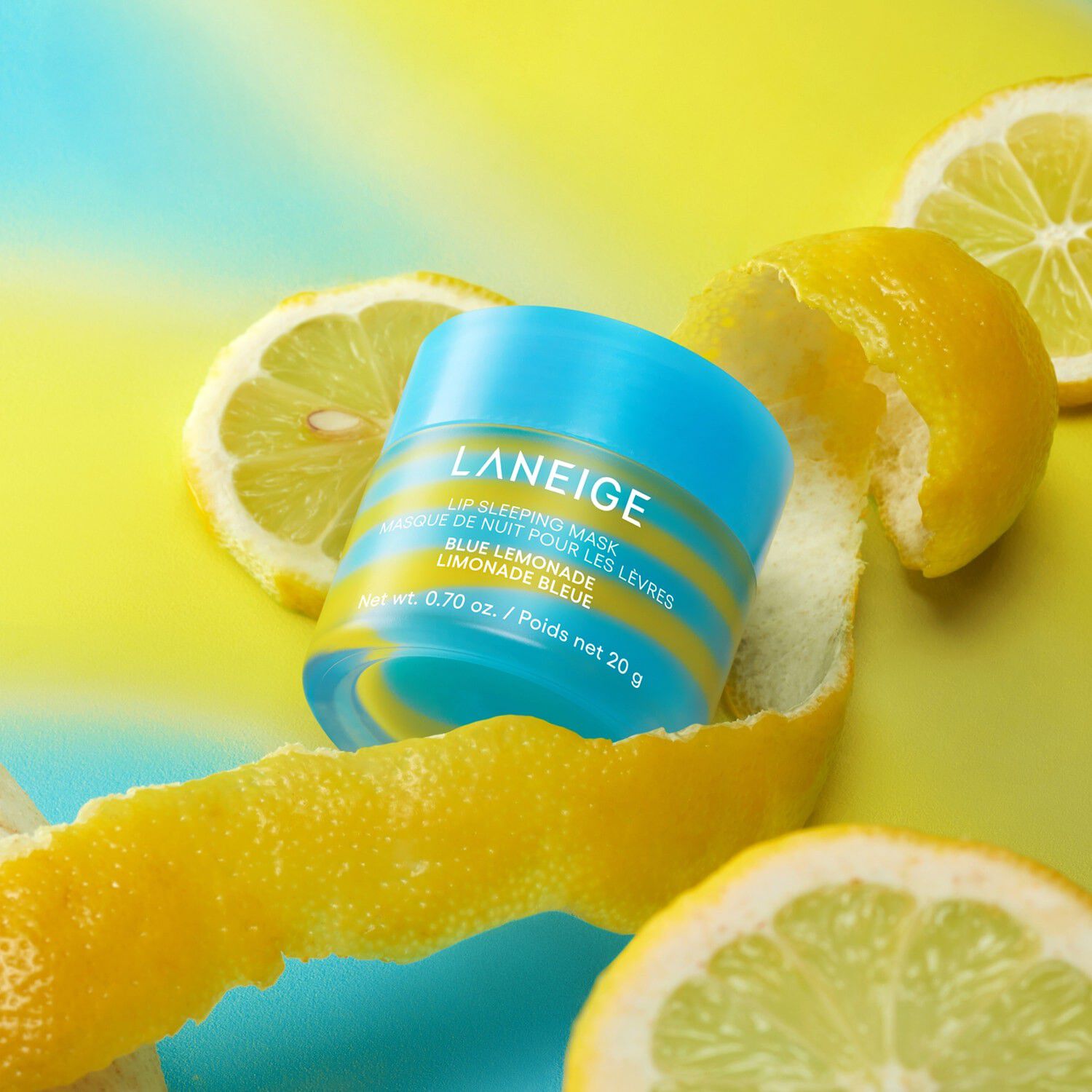 Lip Sleeping Mask Blue Lemonade - Natmaske til l&aelig;berne i limited editi