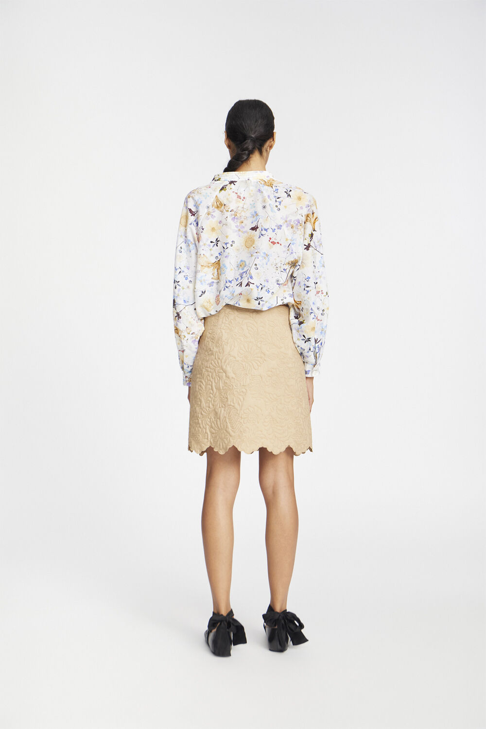 FERNE Organic Cotton and Silk Blend Blouse