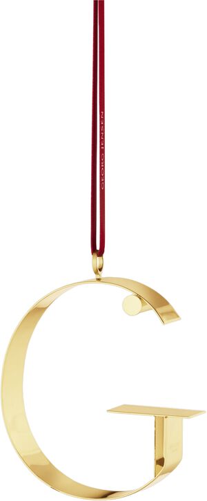 2026 Juleornament bogstavoph&aelig;ng 18kt guld