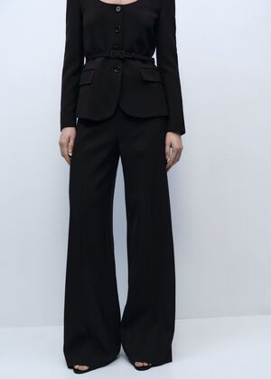 Straight suit trousers