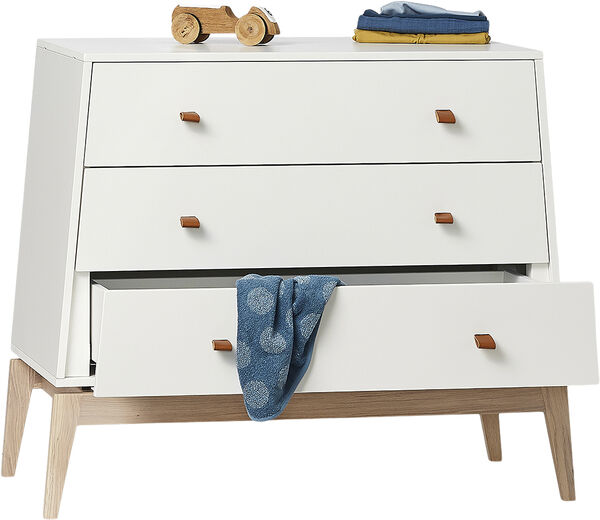 Luna kommode, Hvid/Eg