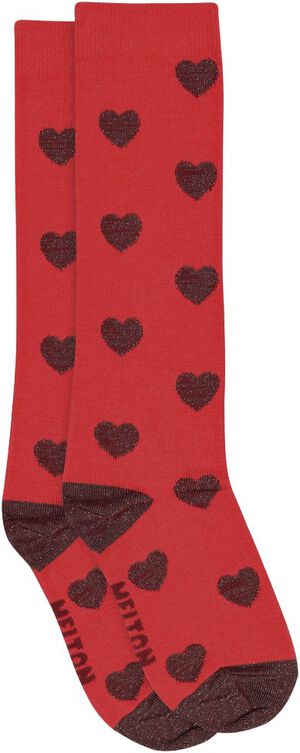 Hearts knee socks
