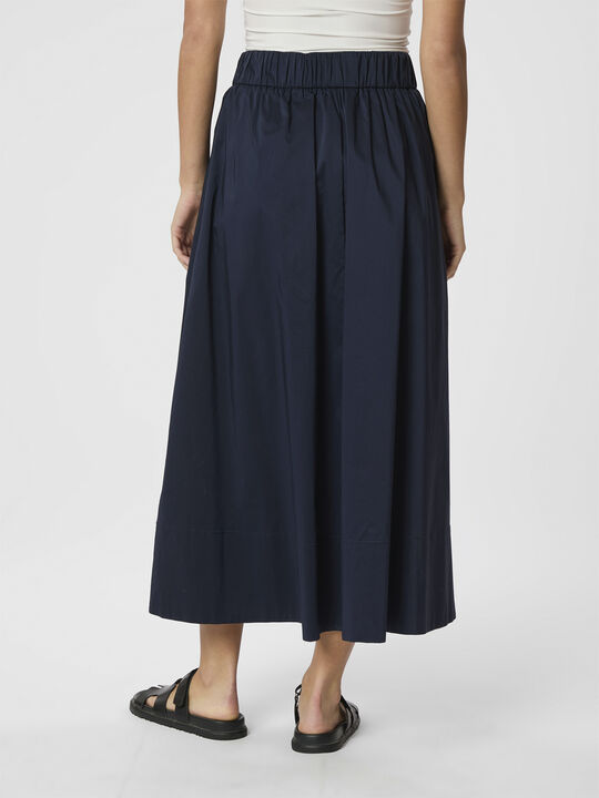 Yara Long Poplin Skirt