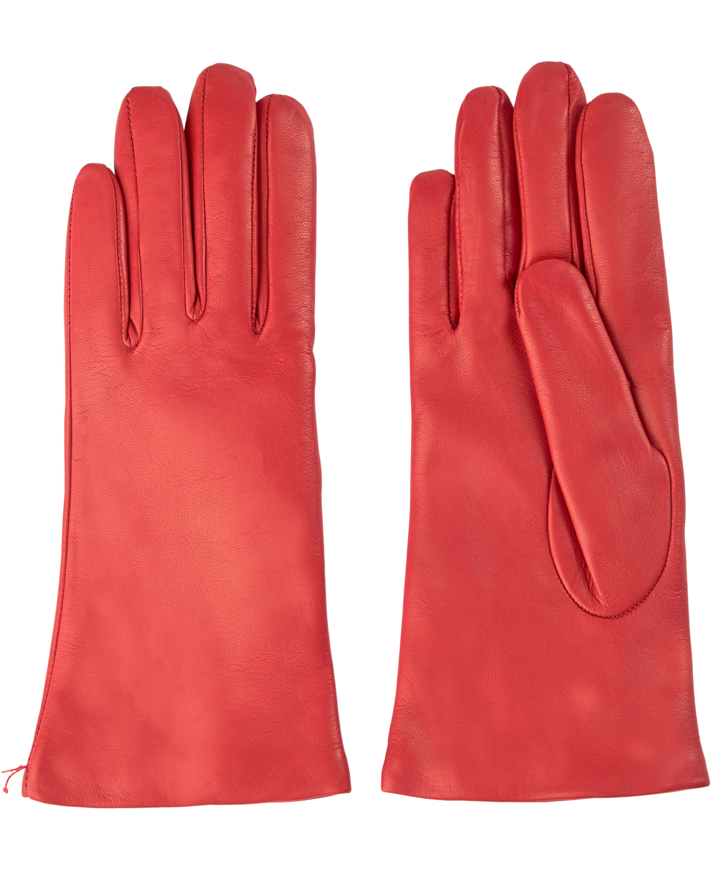 L&aelig;derhandsker med uld