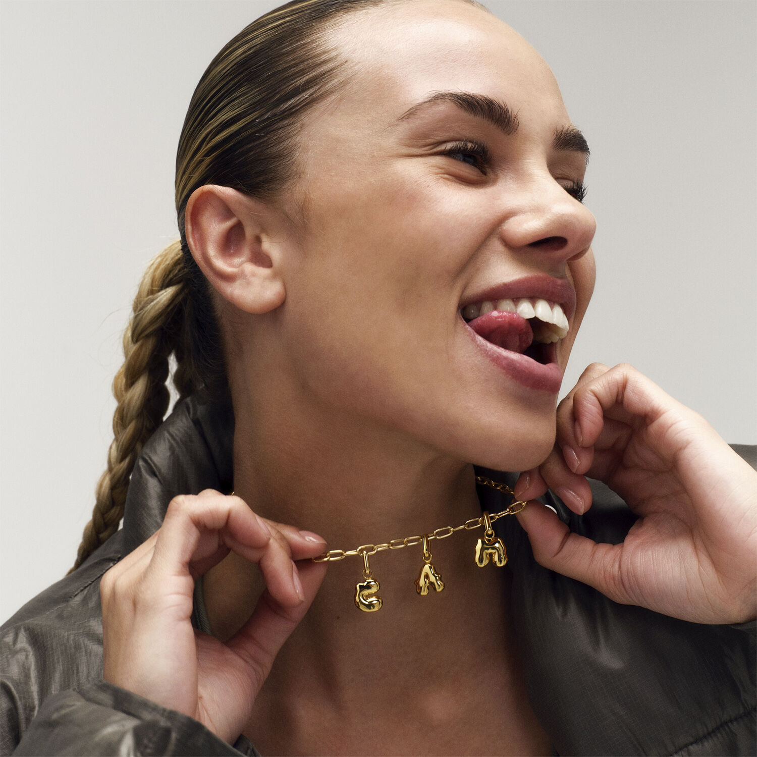 Puffer Letter Charm - S