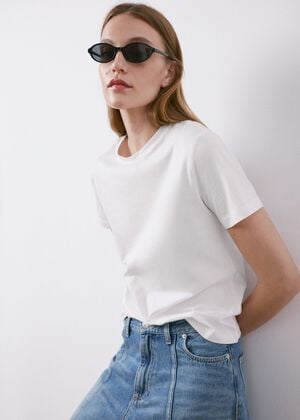 Short-sleeved cotton t-shirt