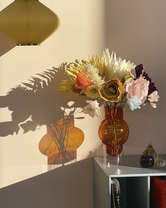 BUBBLE TUBE, LARGE, AMBER/ROSE, 90270A