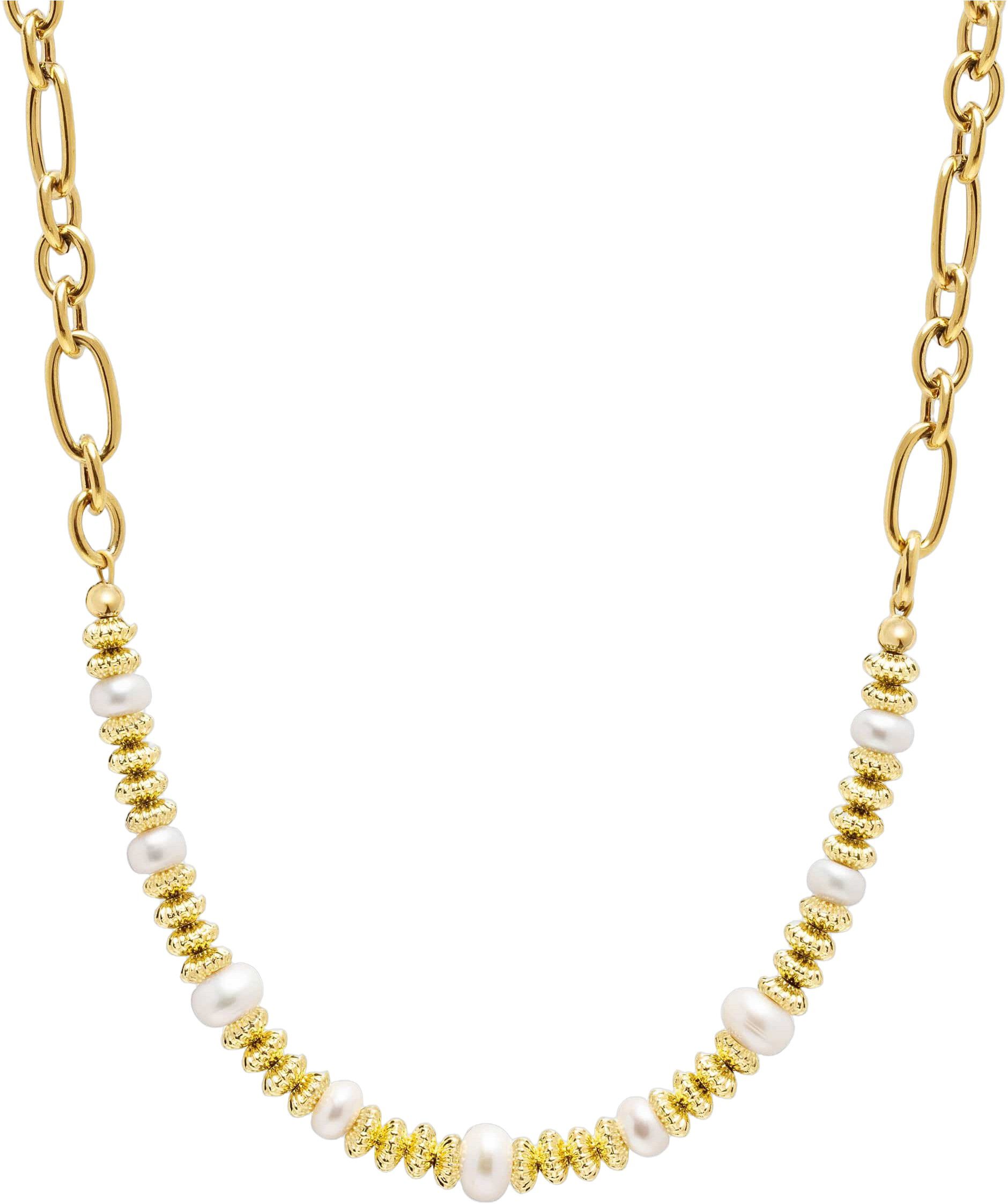 Women's Chain Choker with Pearls