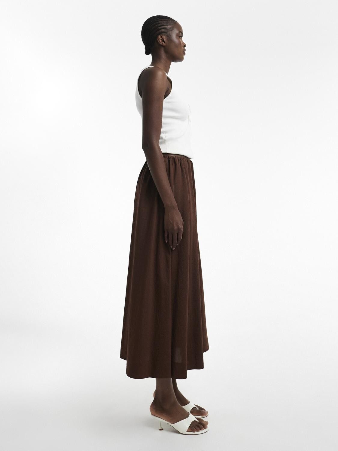 TSLILOU HR FULL MAXI SKIRT WVN