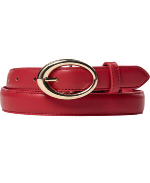Oval buckle belt