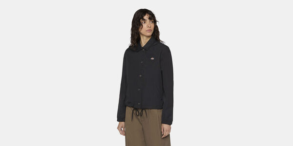 OAKPORT CROPPED COACH JACKET W BLAC