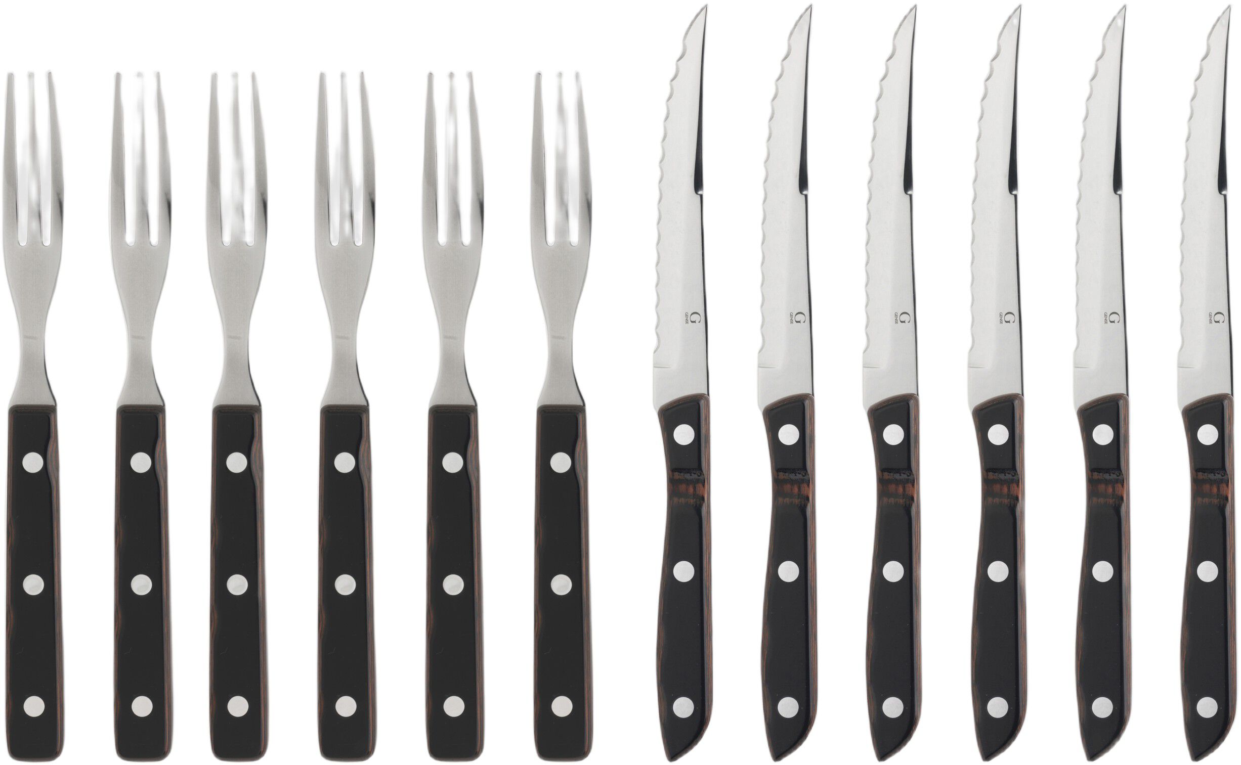 Steakbestik/grillbestik Old farmer classic 12 dele Tr&aelig;/St&aring;l