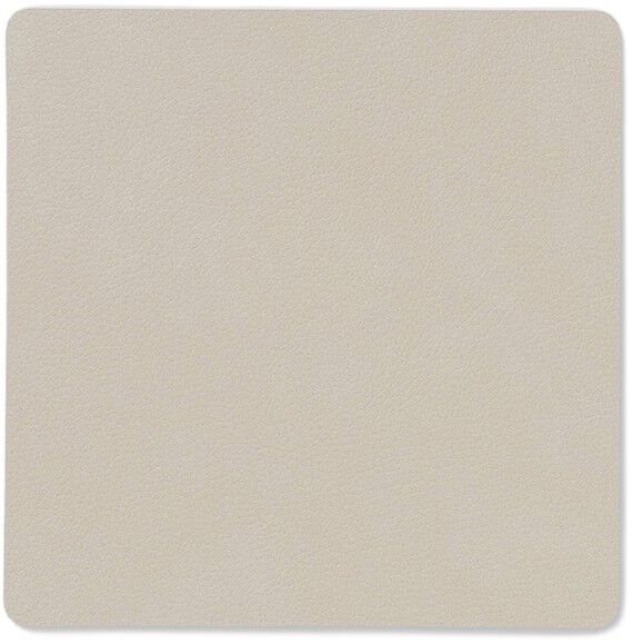 Glass Mat Square Nupo Oyster White