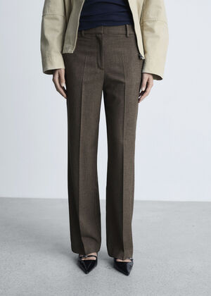 Flowy straight-fit trousers