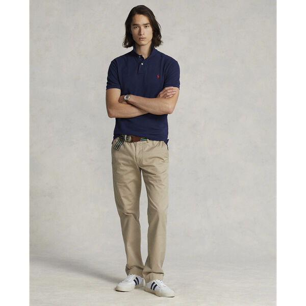 Custom Slim Fit Mesh Polo Shirt