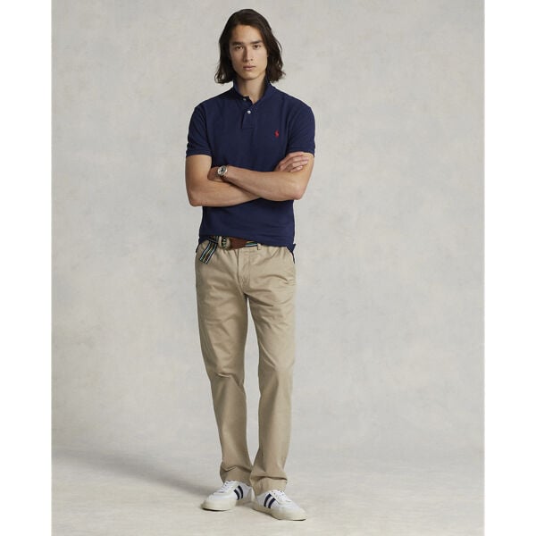 Custom Slim Fit Mesh Polo Shirt