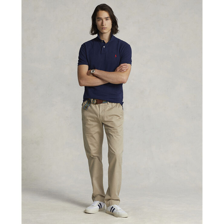 Custom Slim Fit Mesh Polo Shirt