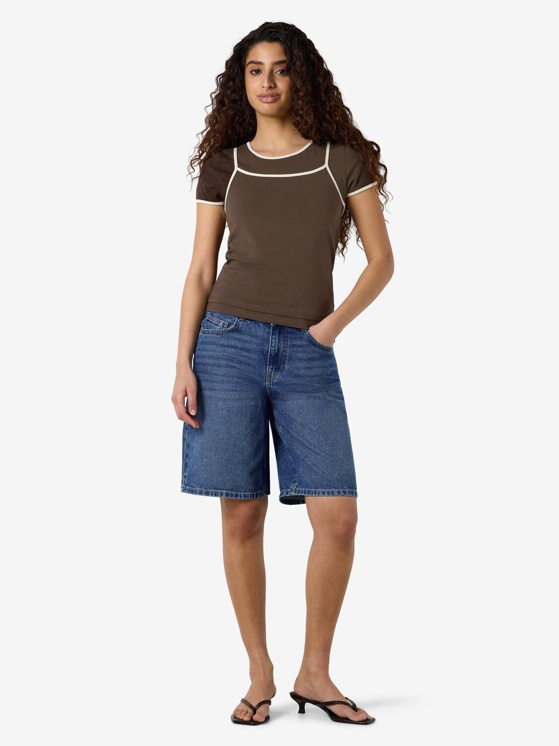 NMKERRY S/S DOUBLE LAYER TOP /TNT14
