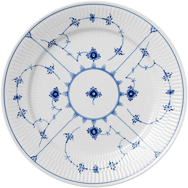 Musselmalet Riflet 27 cm. tallerken